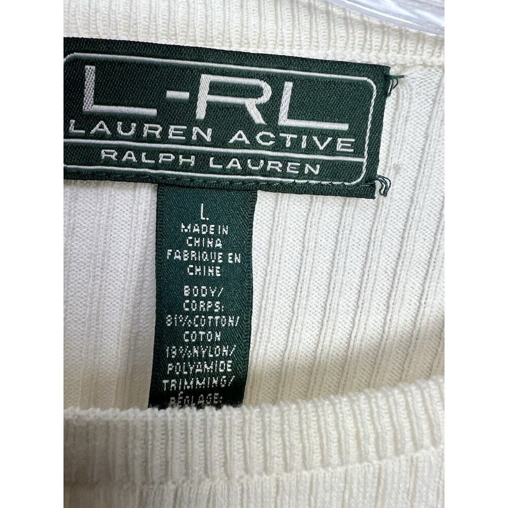 Lauren Ralph Lauren Women's Size Large Long Sleeve Cream - Picture 5 of 9
